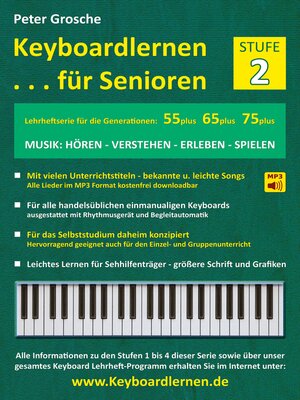 cover image of Keyboardlernen für Senioren (Stufe 2)